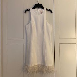 Cinq à Sept
Catherine Feather-Trimmed Mini Dress